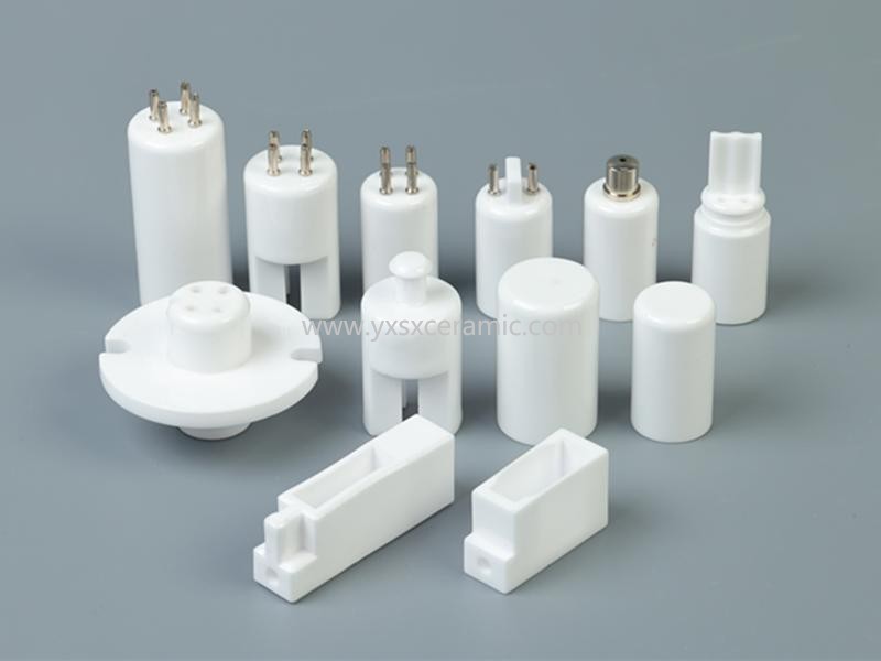 shenxing ceramic 4 pin cap 95% alumina ceramic end fittings for UV lamp 2 PIN BARRIER FITTING - Yixing Shenxing